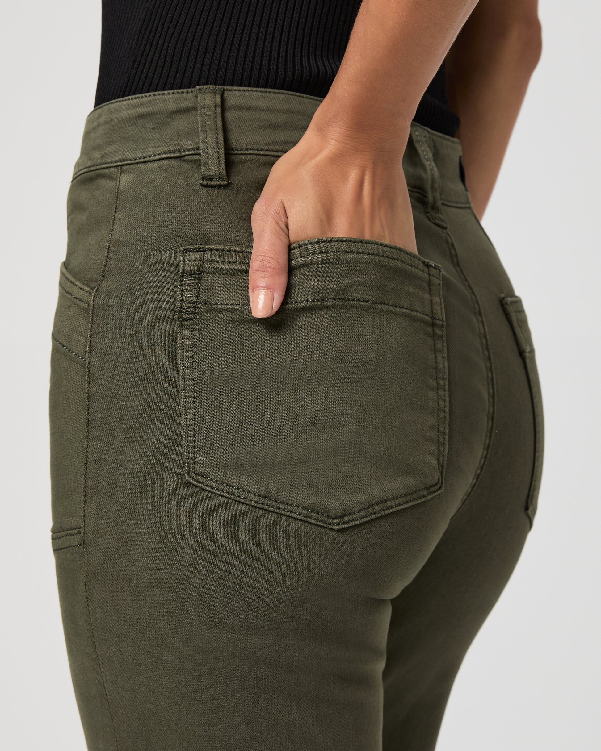 Quincy Ankle Straight - Vintage Forest Moss 23