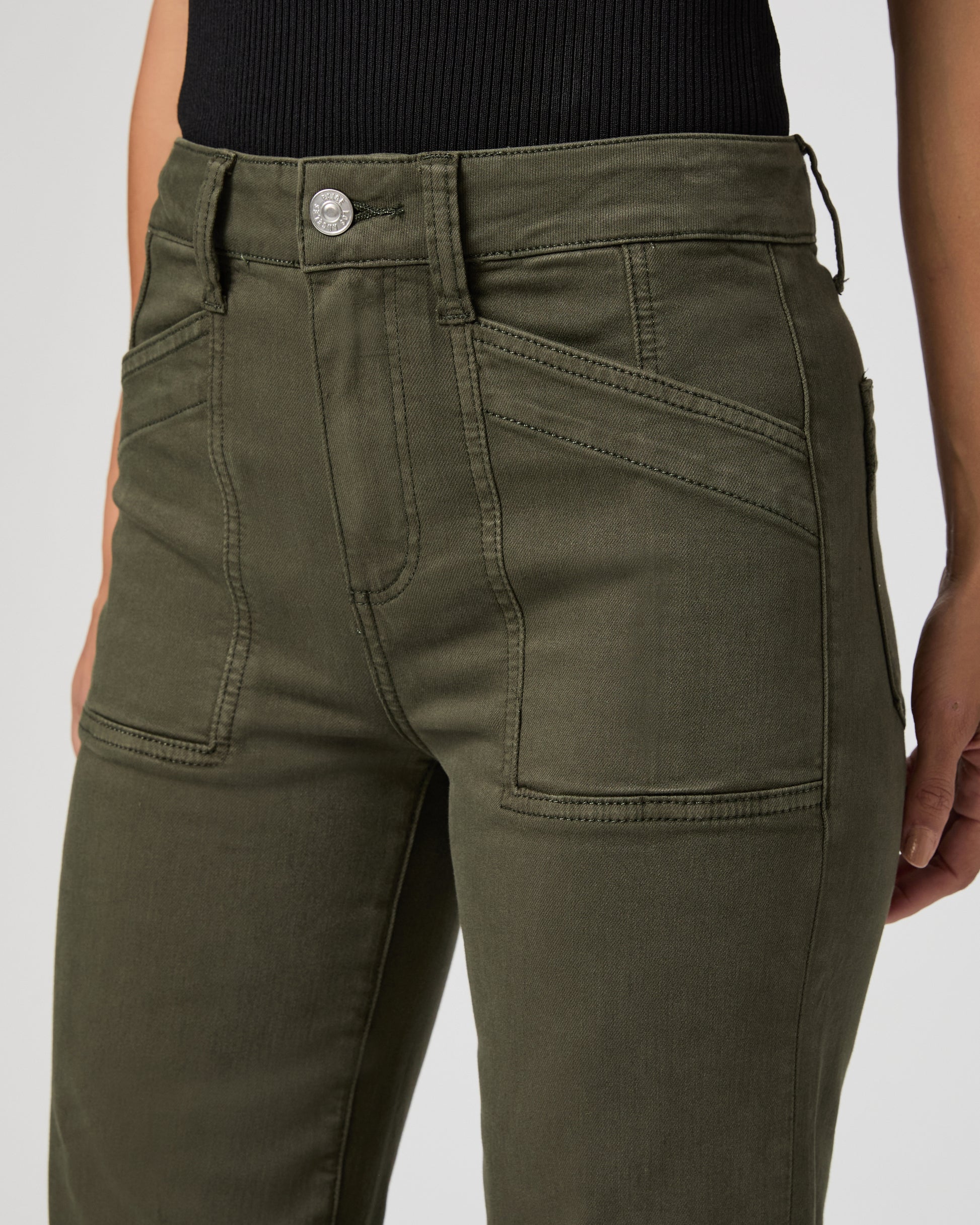 Quincy Ankle Straight - Vintage Forest Moss 23