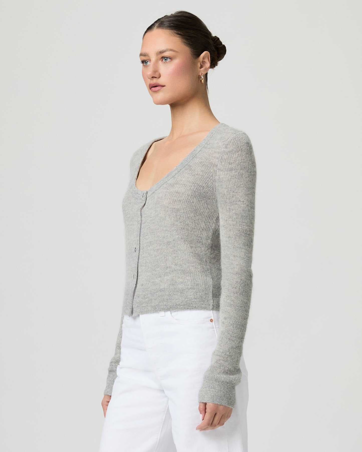 Fortuna Cardigan - Heather Grey XXS