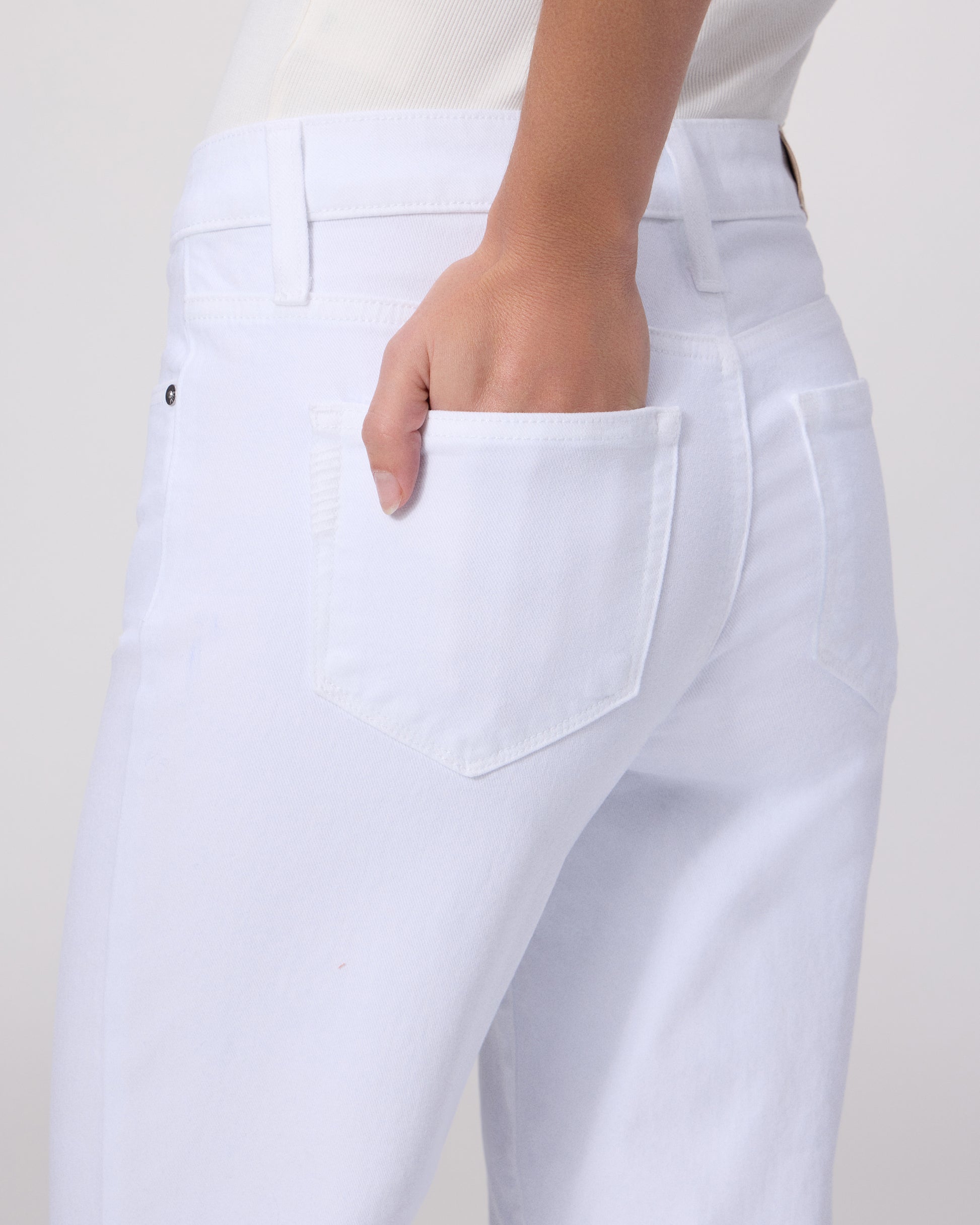 Mason Ankle Straight - Crisp White 23