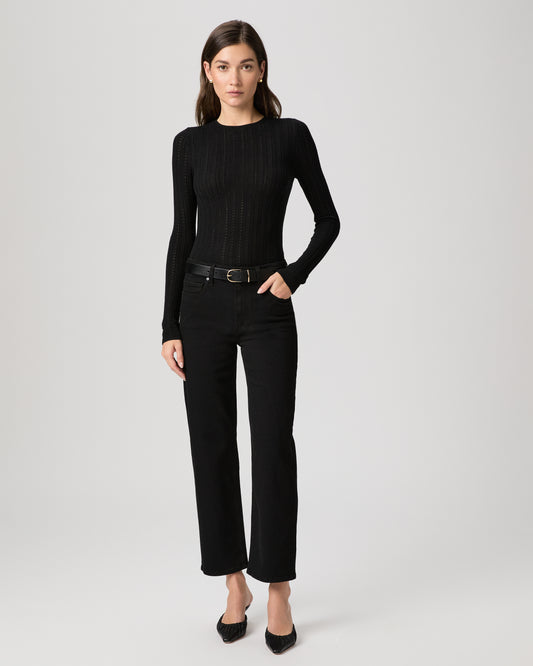 Mason Ankle Straight Jean - Black Shadow 23