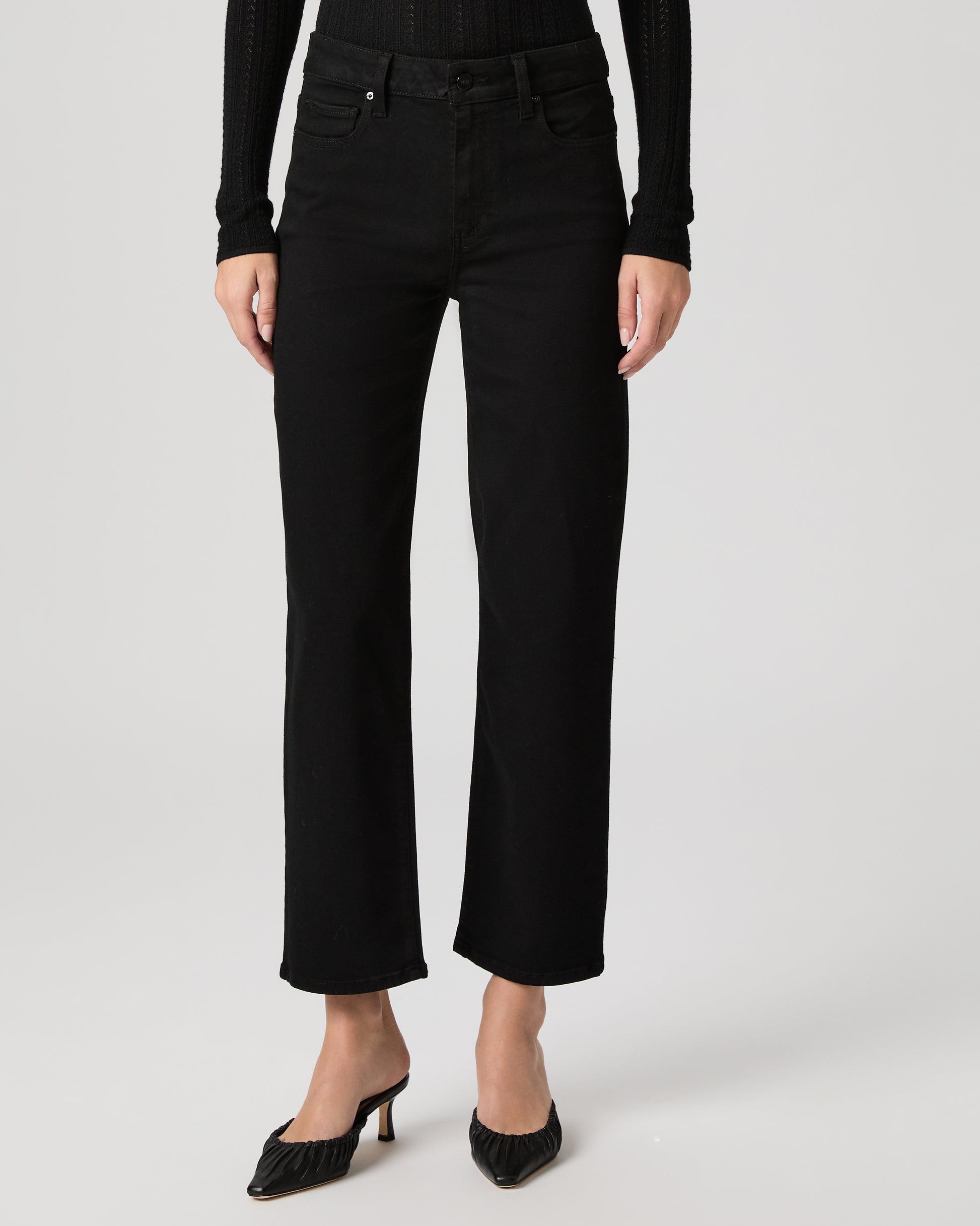 Mason Ankle Straight Jean - Black Shadow 23