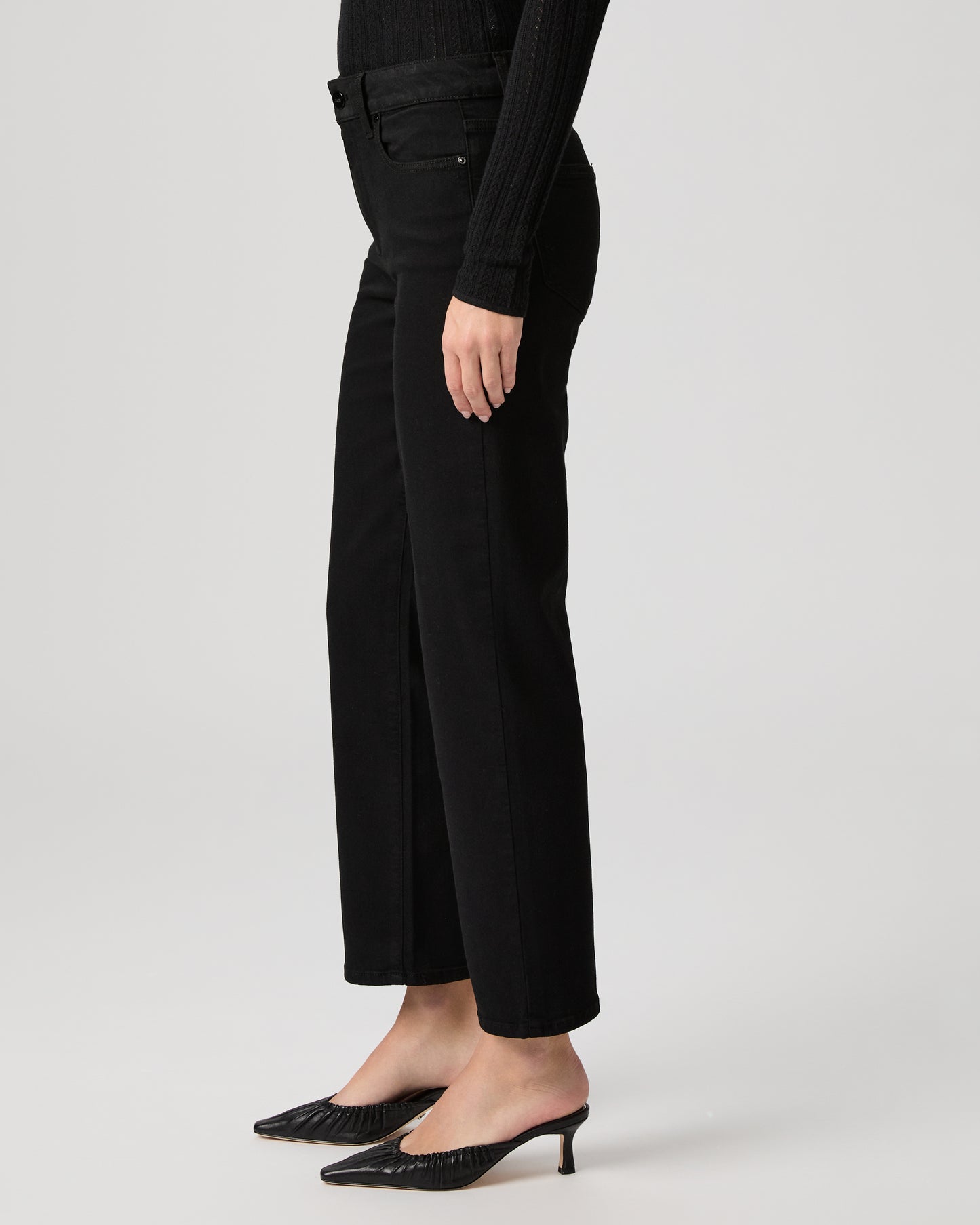 Mason Ankle Straight Jean - Black Shadow 23