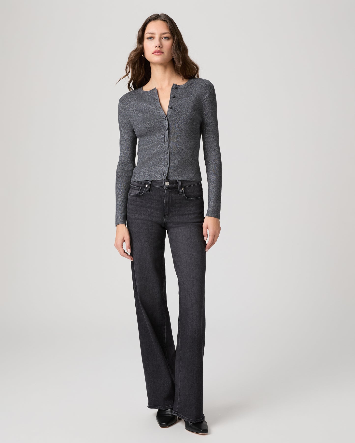 Tatum 32 Inch Wide Leg Jean - Ink Black