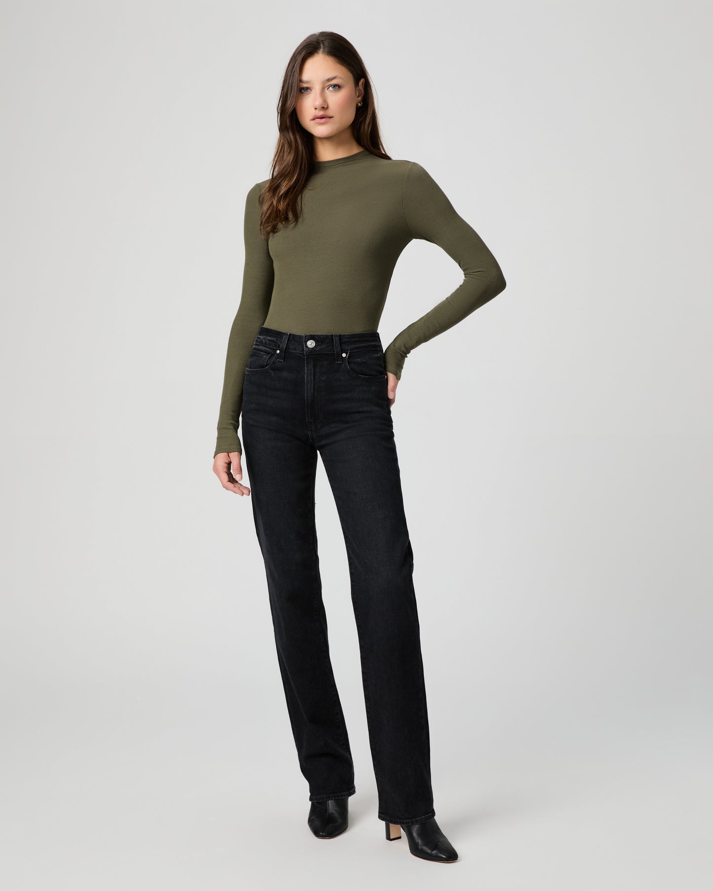 Stevie Straight Jean - Black Void