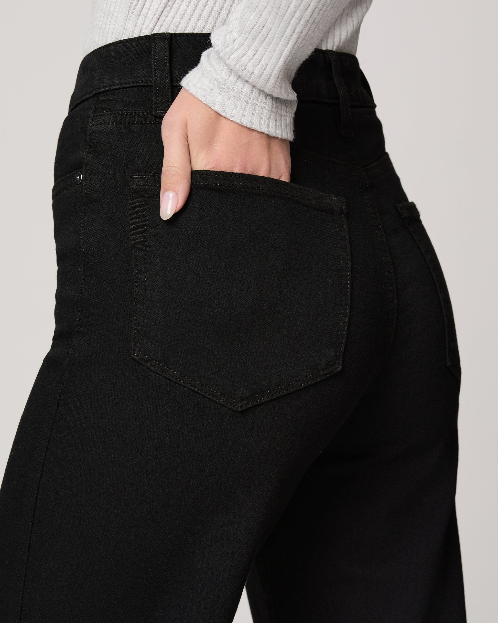 Stevie 31 Inch Straight Jean - Black Shadow 23