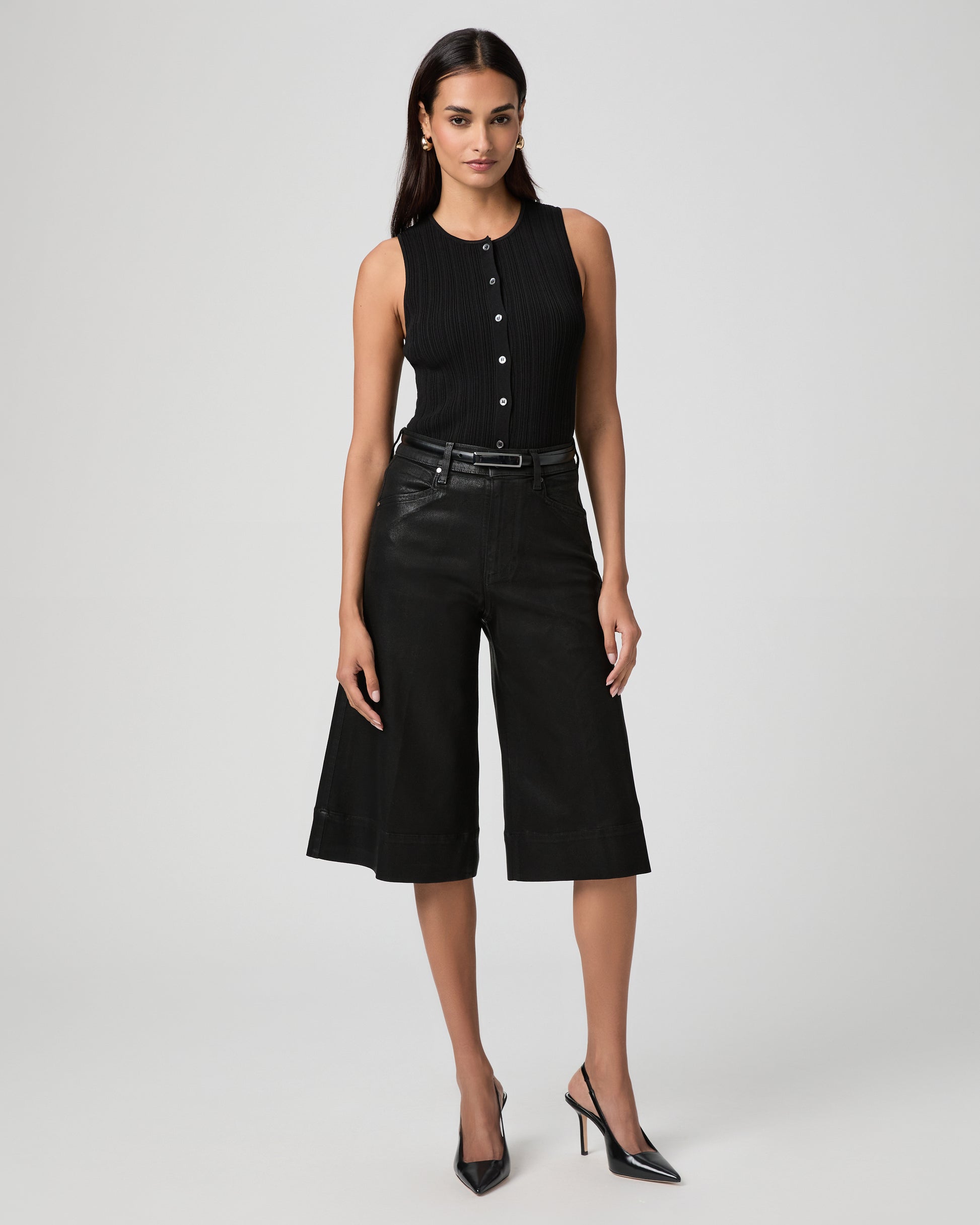 Eva Short - Black Fog Luxe Coating 23