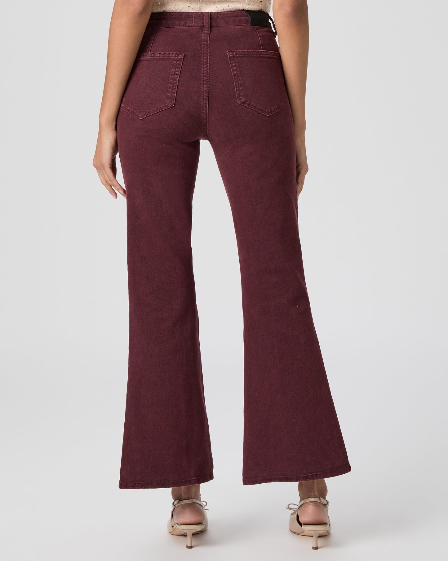Marlow Skimmer Flare Jean - Vintage Dark Oxblood