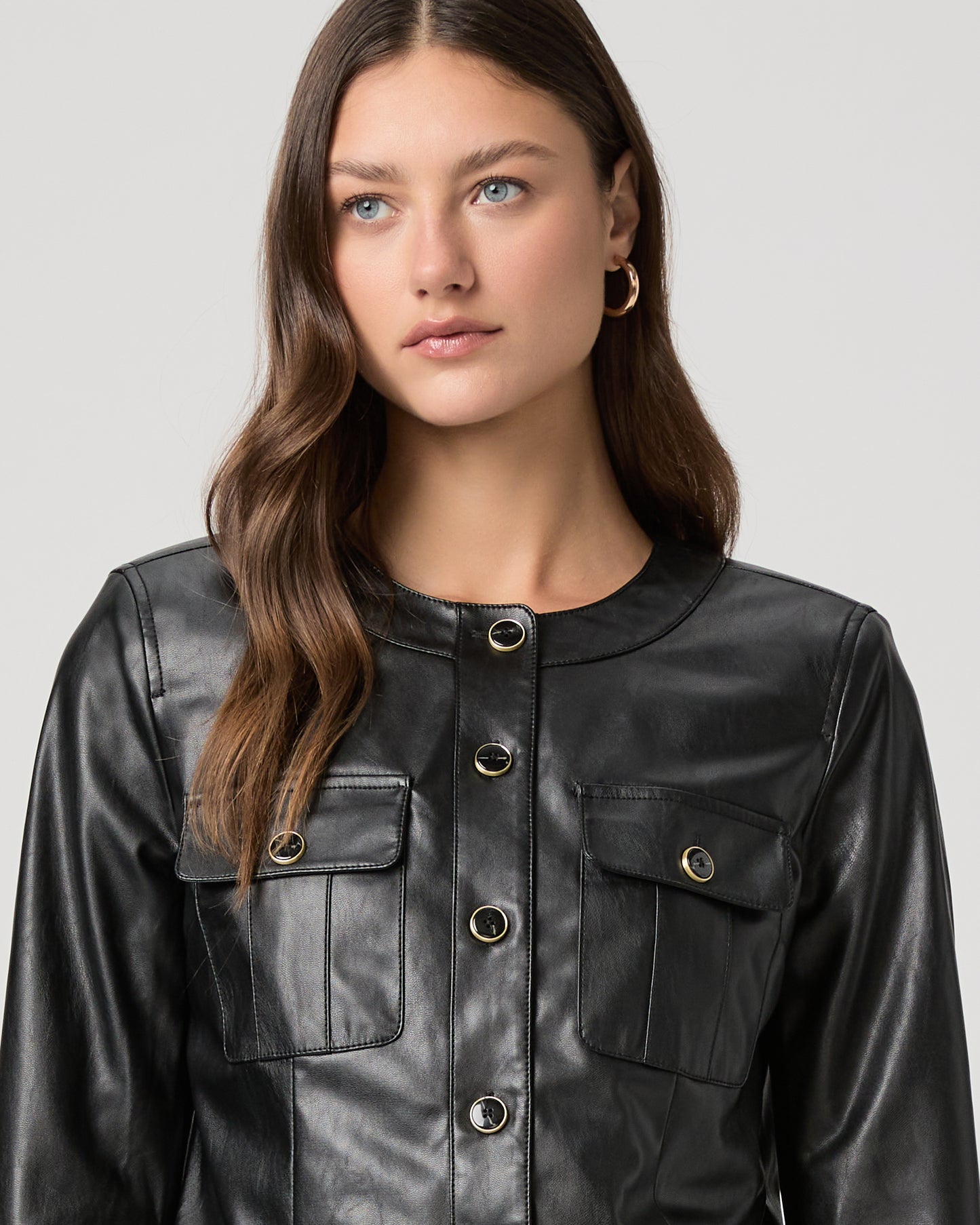Verity Jacket - Black Faux Leather XXS