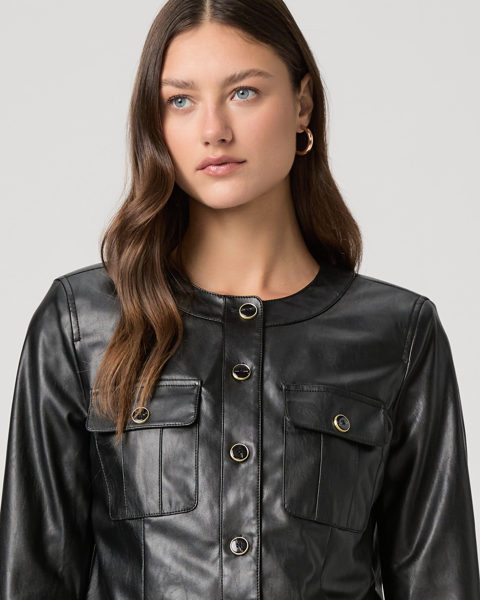Verity Jacket - Black Faux Leather XXS