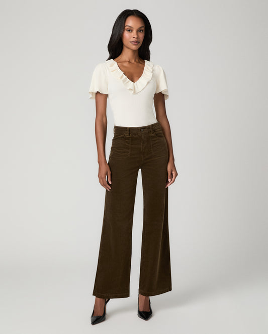 Anessa 31 Inch Wide Leg Jean - Fern Corduroy 23