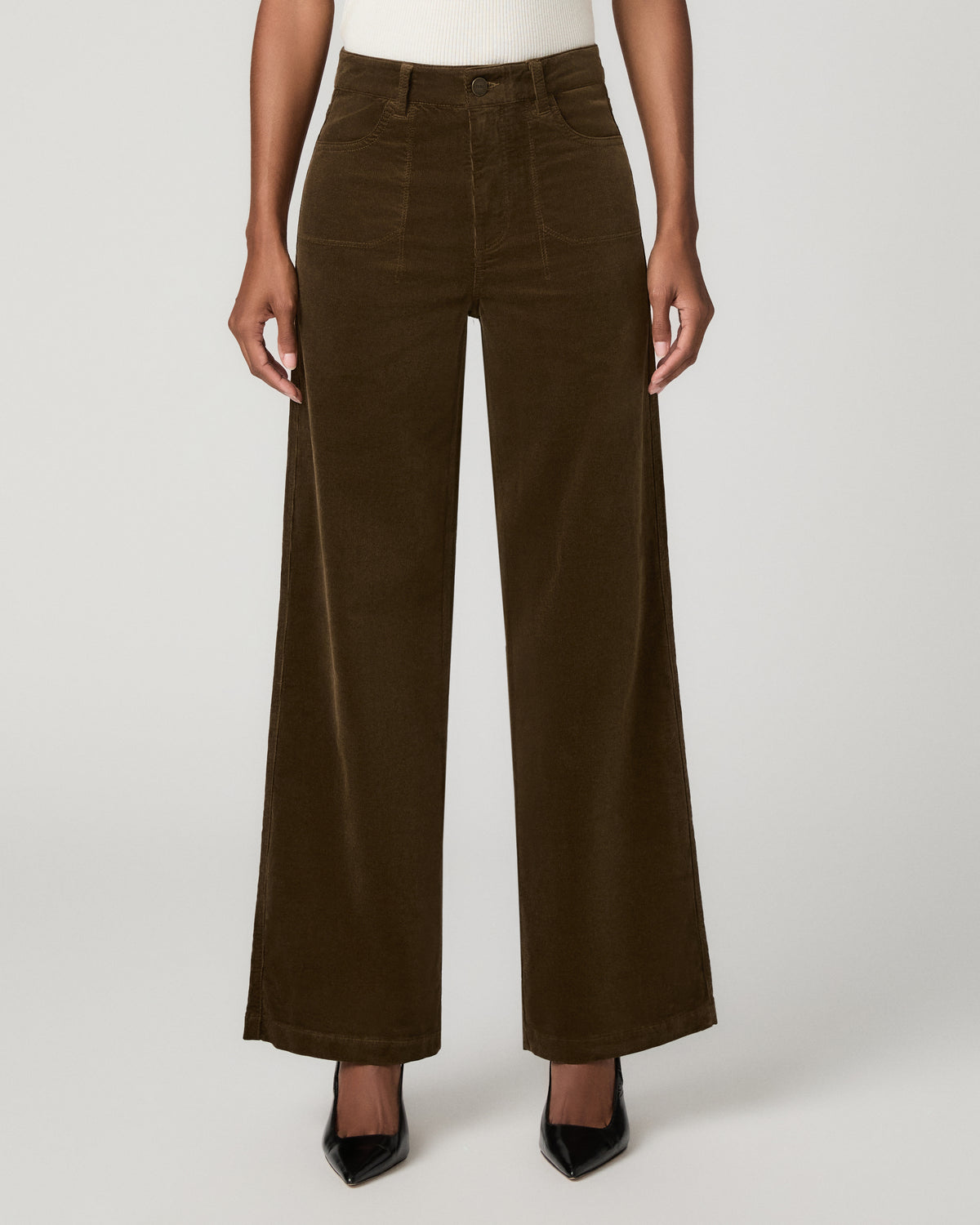Anessa 31 Inch Wide Leg Jean - Fern Corduroy 23