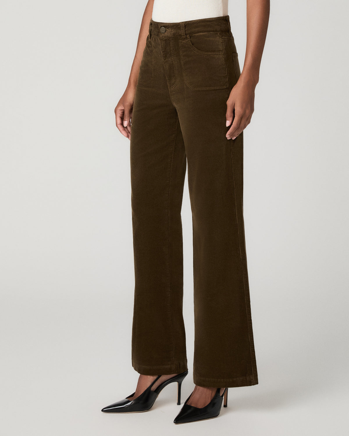 Anessa 31 Inch Wide Leg Jean - Fern Corduroy 23
