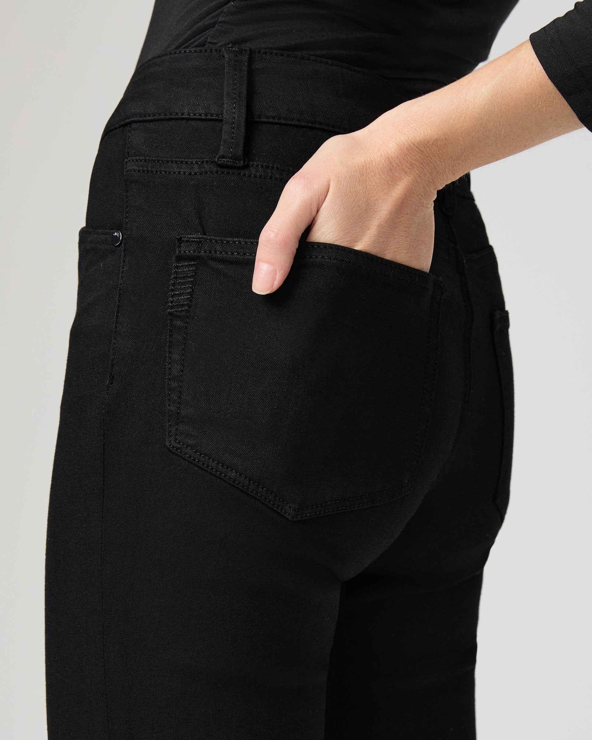 High Rise Manhattan Bootcut Jean - Black Shadow 23