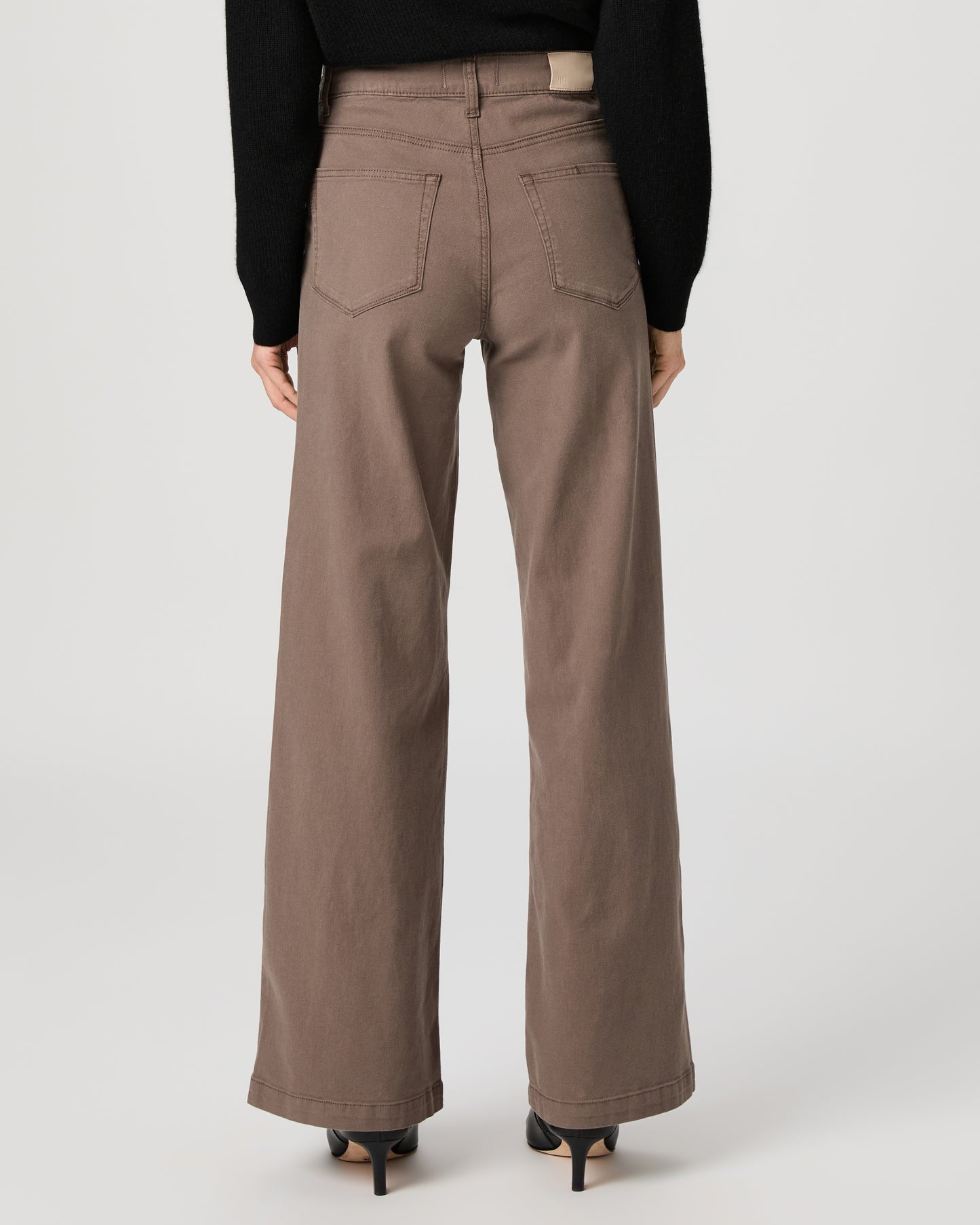 Anessa 31 Inch Wide Leg Jean - Vintage Mushroom Taupe 23