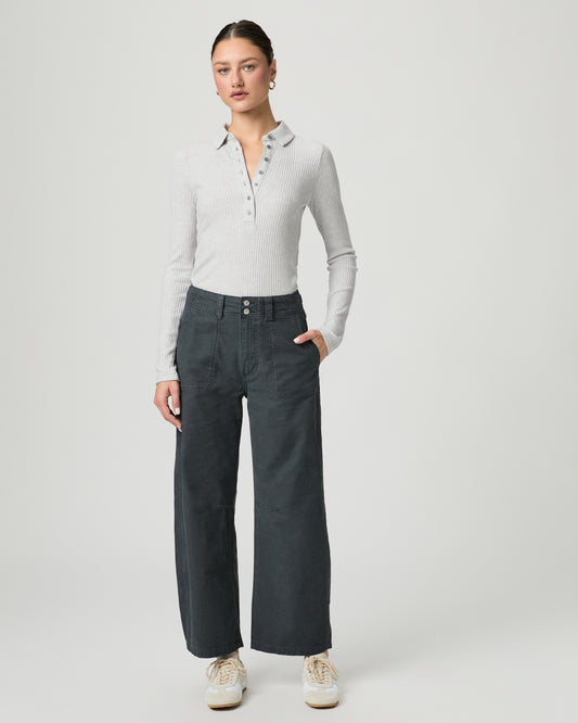 Arellia Ankle Barrel Leg Jean - Vintage Dark Cobblestone 23