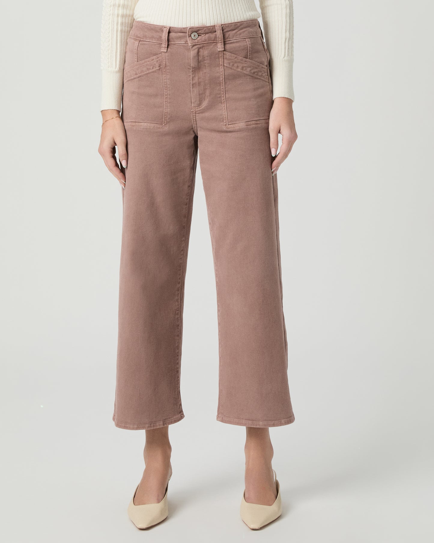 Anessa Wide Leg Jean - Vintage Mauve Mist 23