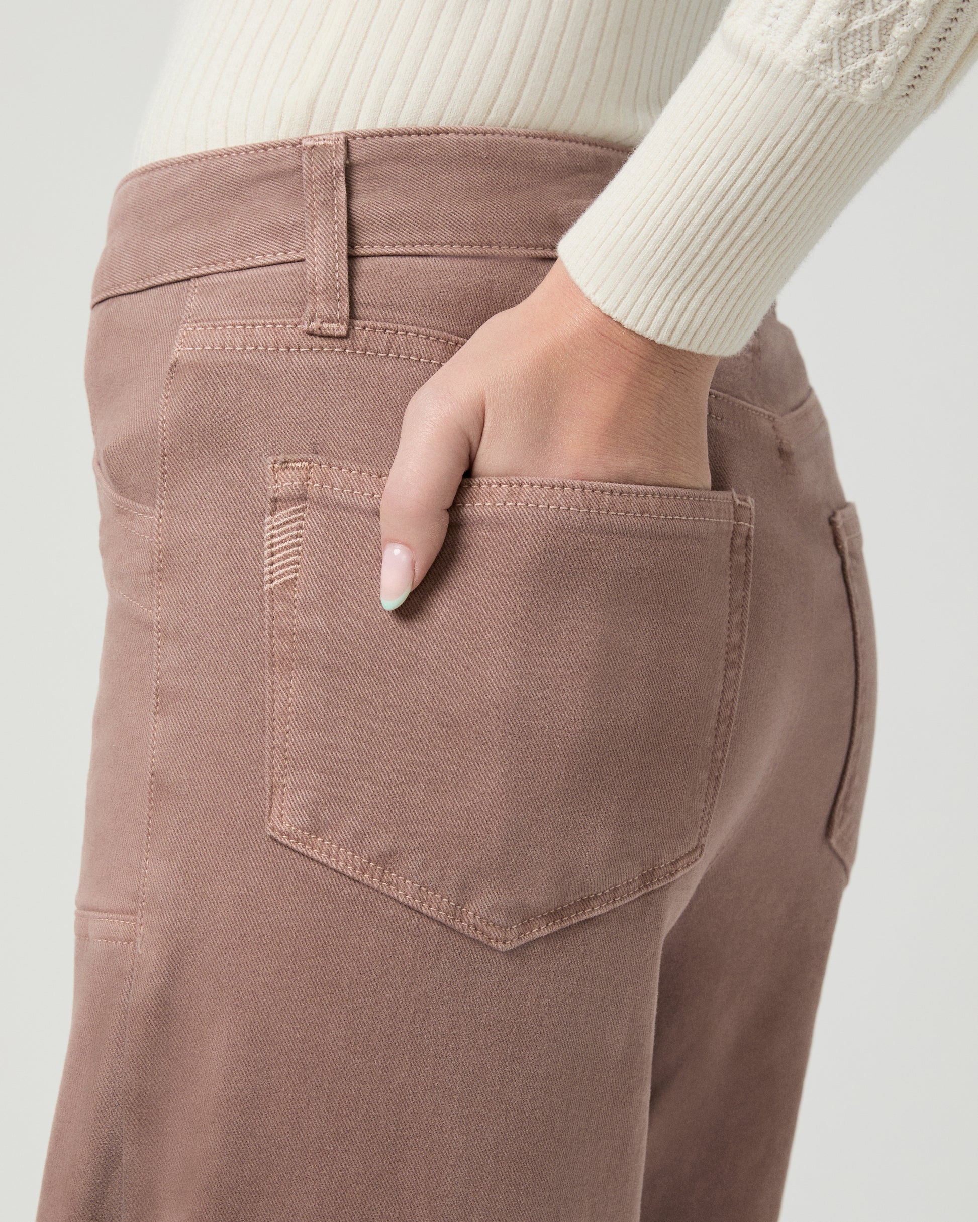 Anessa Wide Leg Jean - Vintage Mauve Mist 23