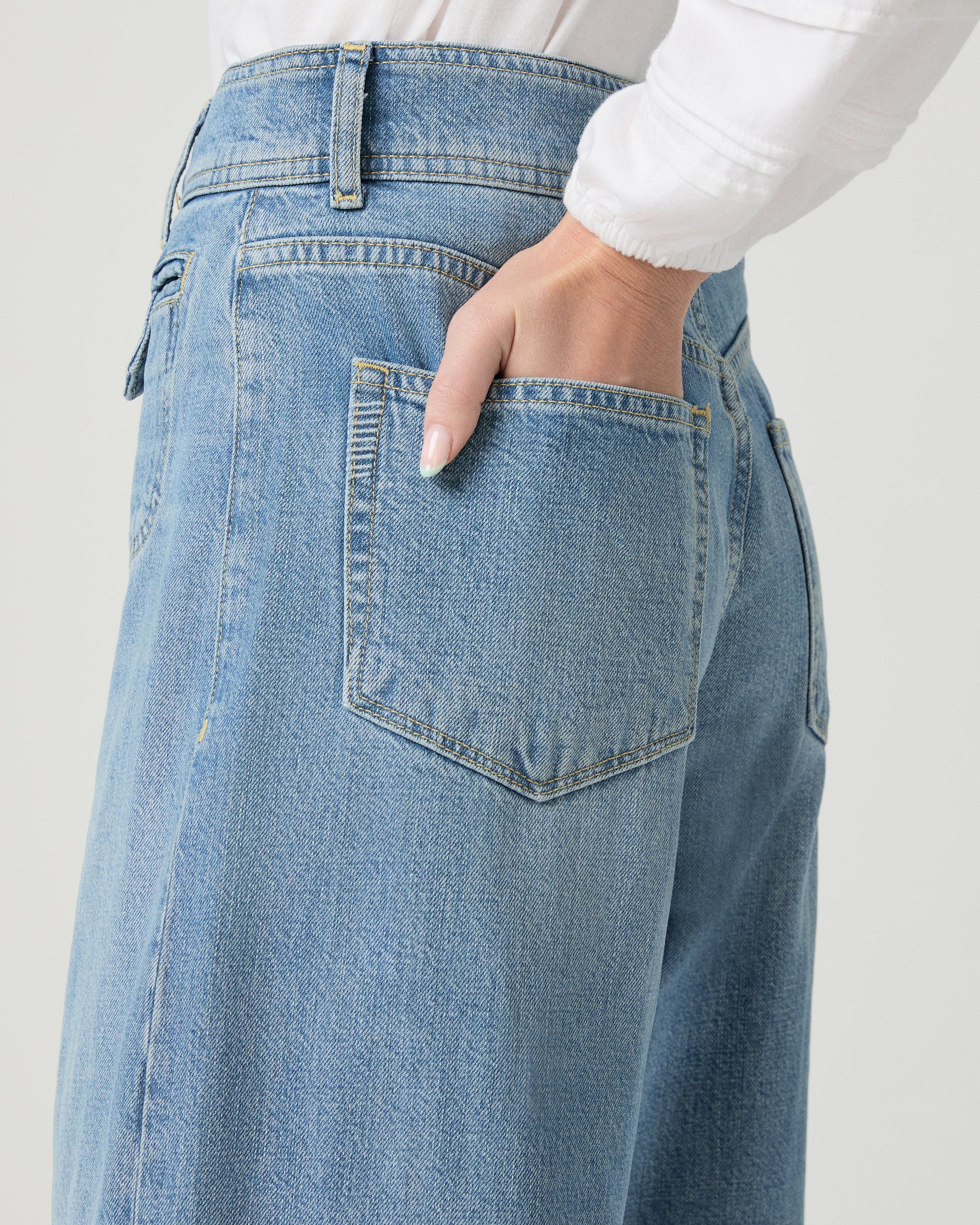 Cameron Wide Leg Jean - Sunshine 23