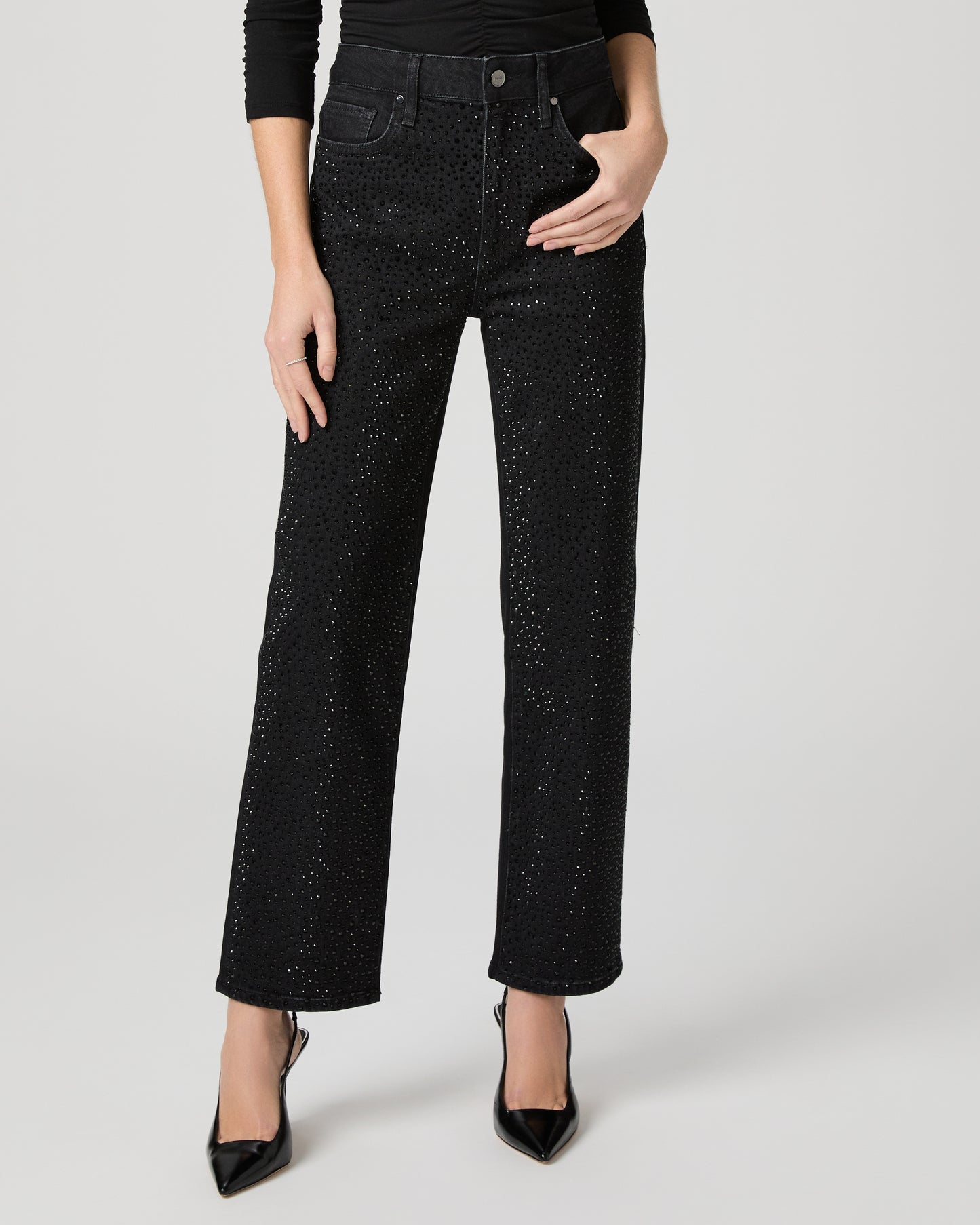 Stevie Ankle Straight Jean - Interstellar Embellished 23