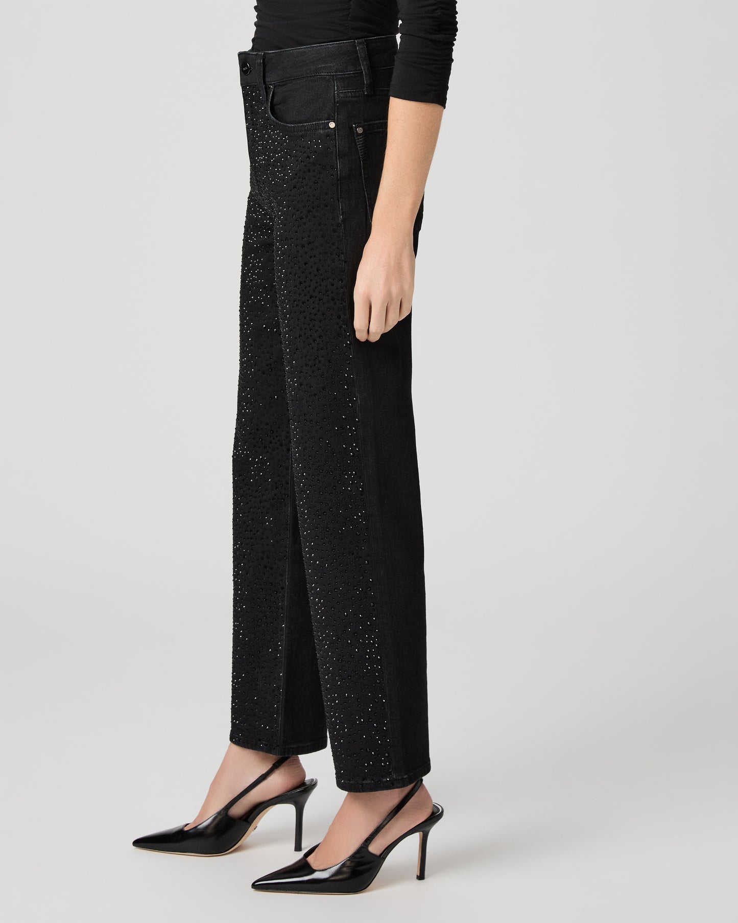 Stevie Ankle Straight Jean - Interstellar Embellished 23