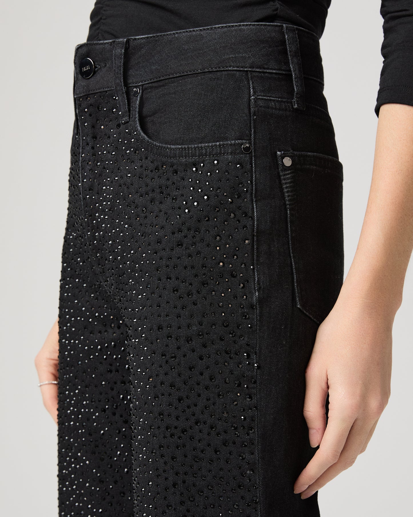 Stevie Ankle Straight Jean - Interstellar Embellished 23