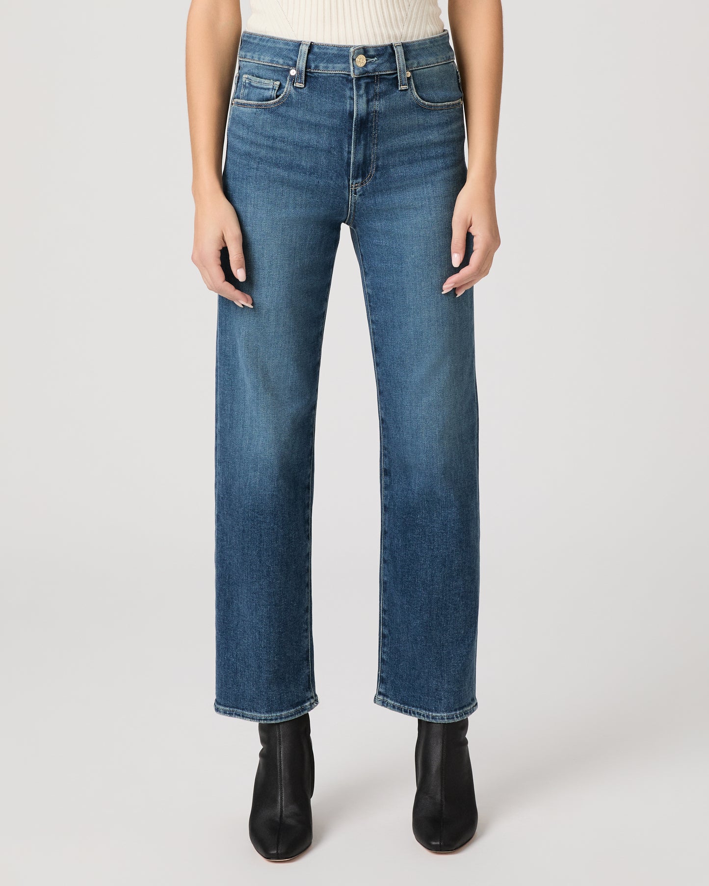 Stevie Ankle Straight Jean - Aquarius