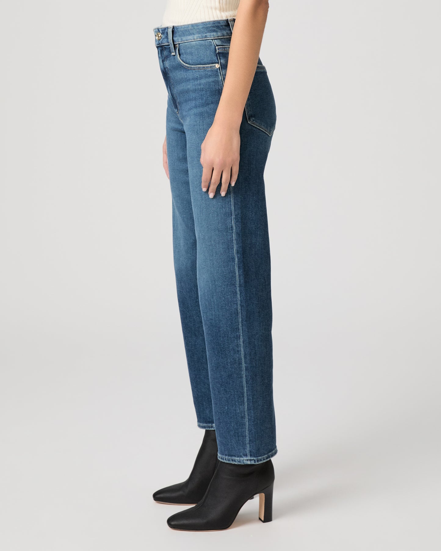 Stevie Ankle Straight Jean - Aquarius