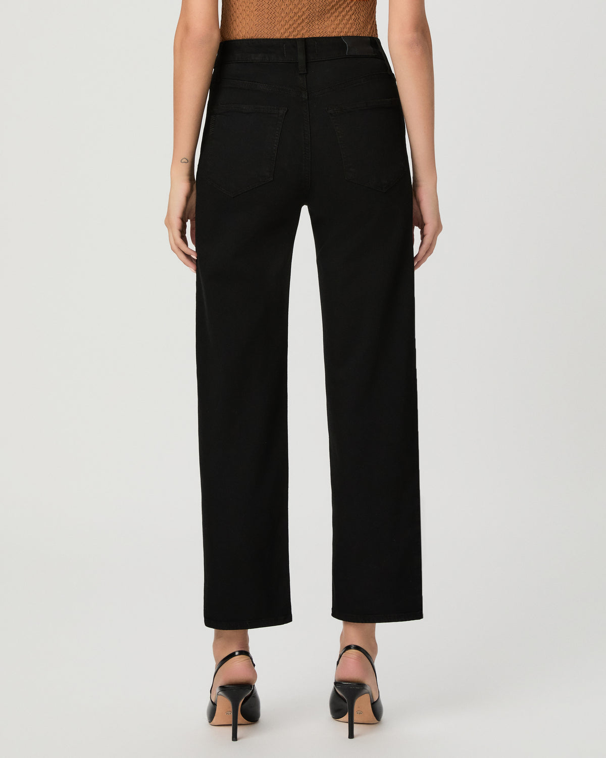 Stevie Ankle Straight Jean - Black Shadow 23