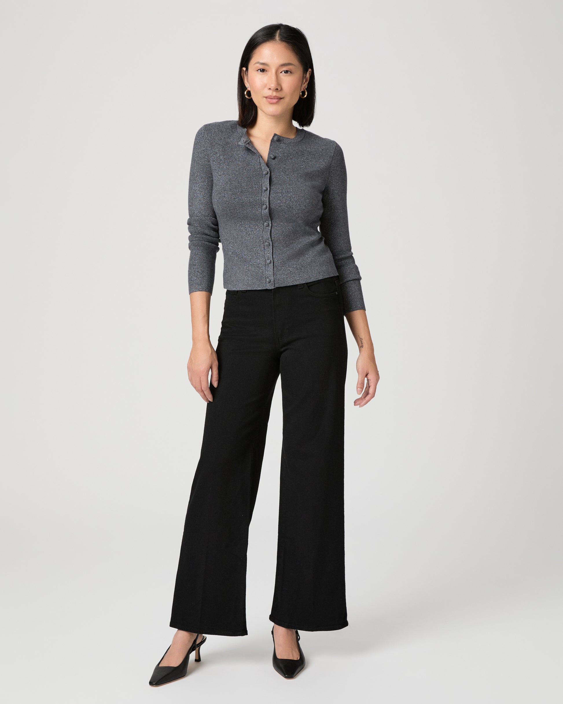 Anessa Petite 29 Inch Wide Leg - Black Shadow 23