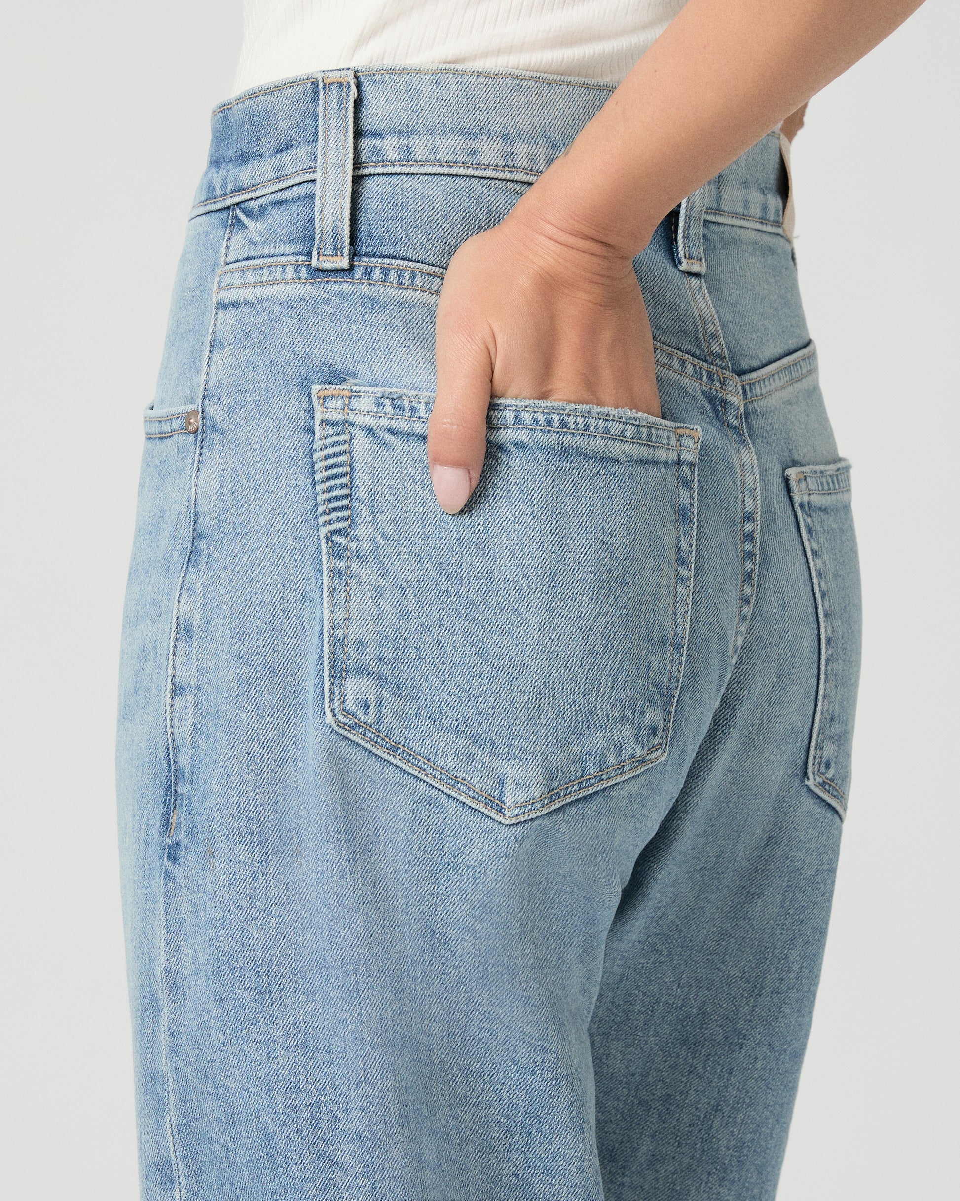 Arellia Ankle Petite Barrel Leg Jean - Audubon 23