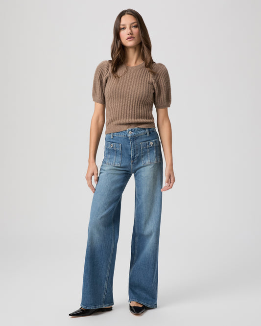 Anessa 31 Inch Wide Leg Jean - Paley 23