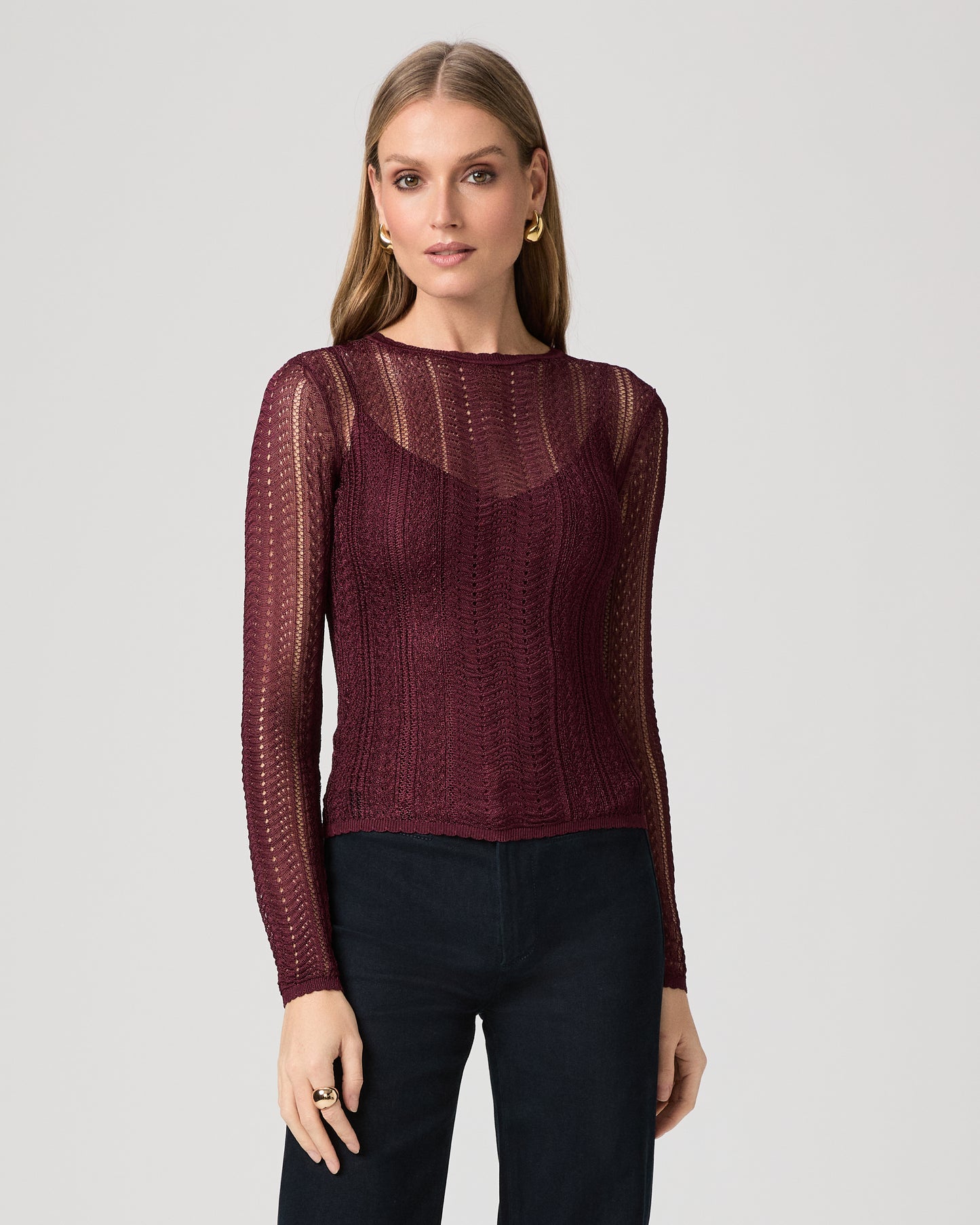 Petra Top - Black Cherry XXS