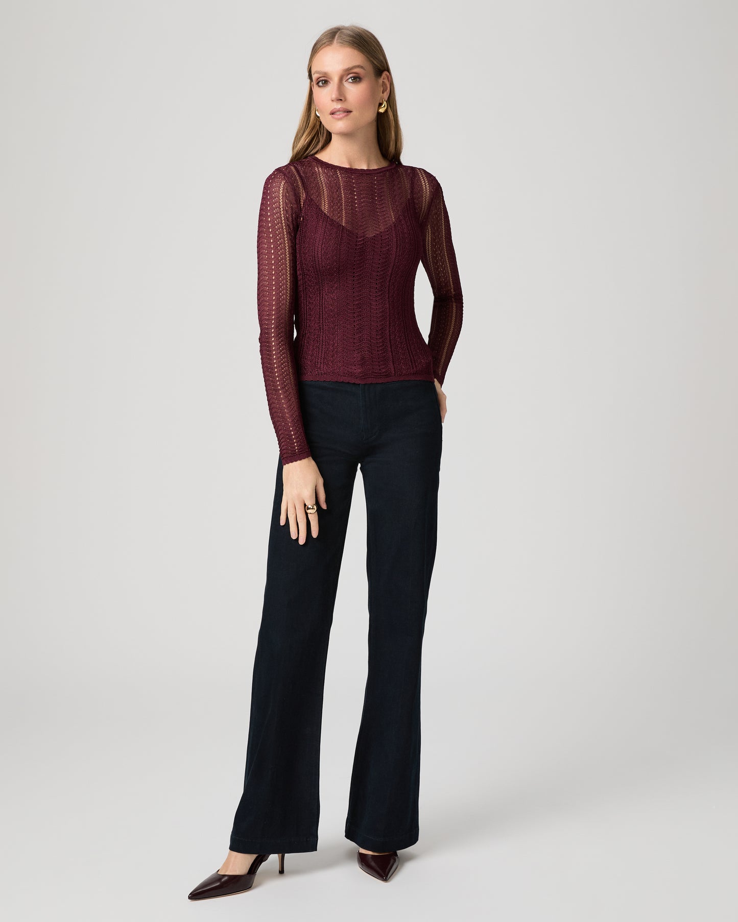 Petra Top - Black Cherry XXS