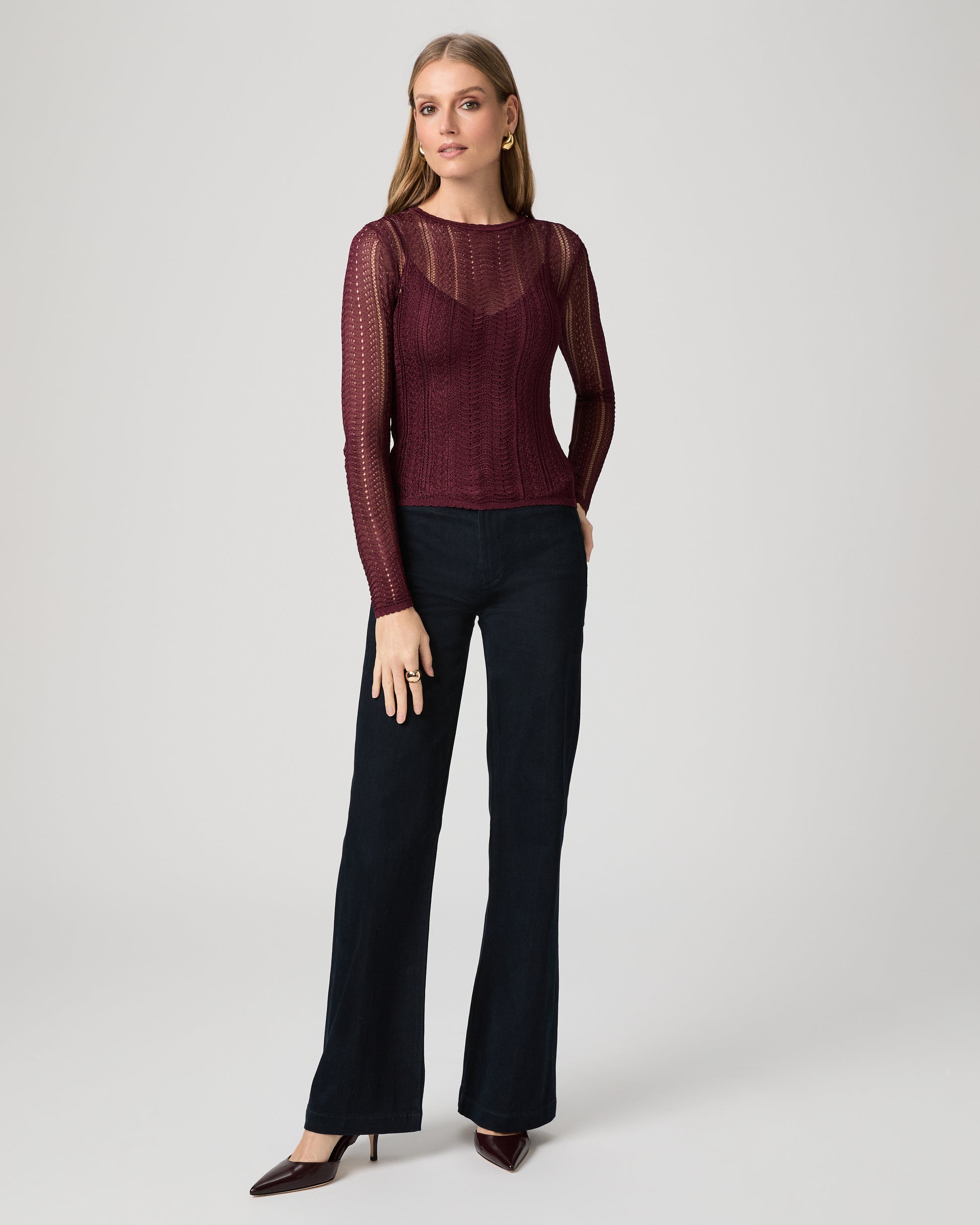 Petra Top - Black Cherry XXS