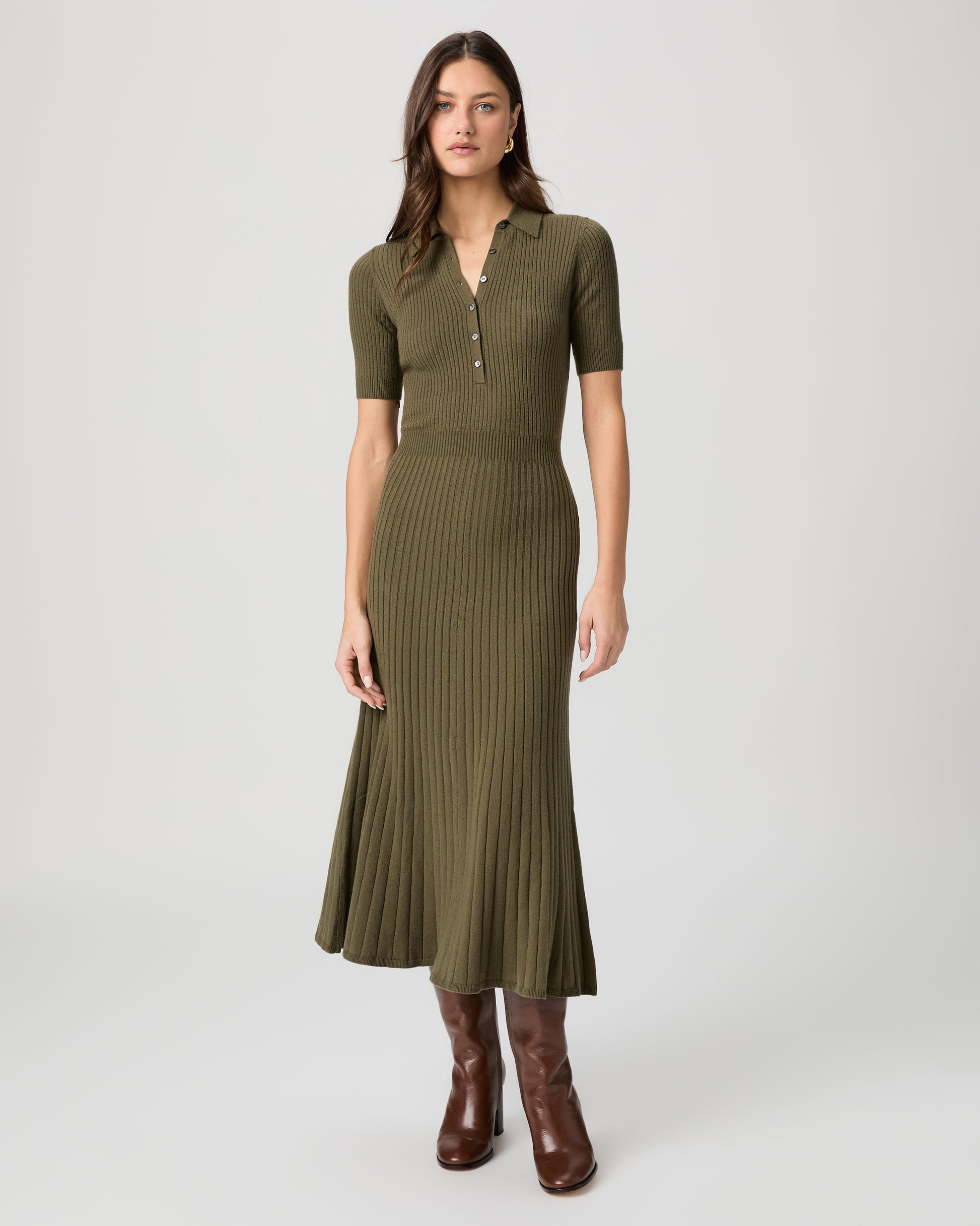 Mathilda Dress - Olive XXS