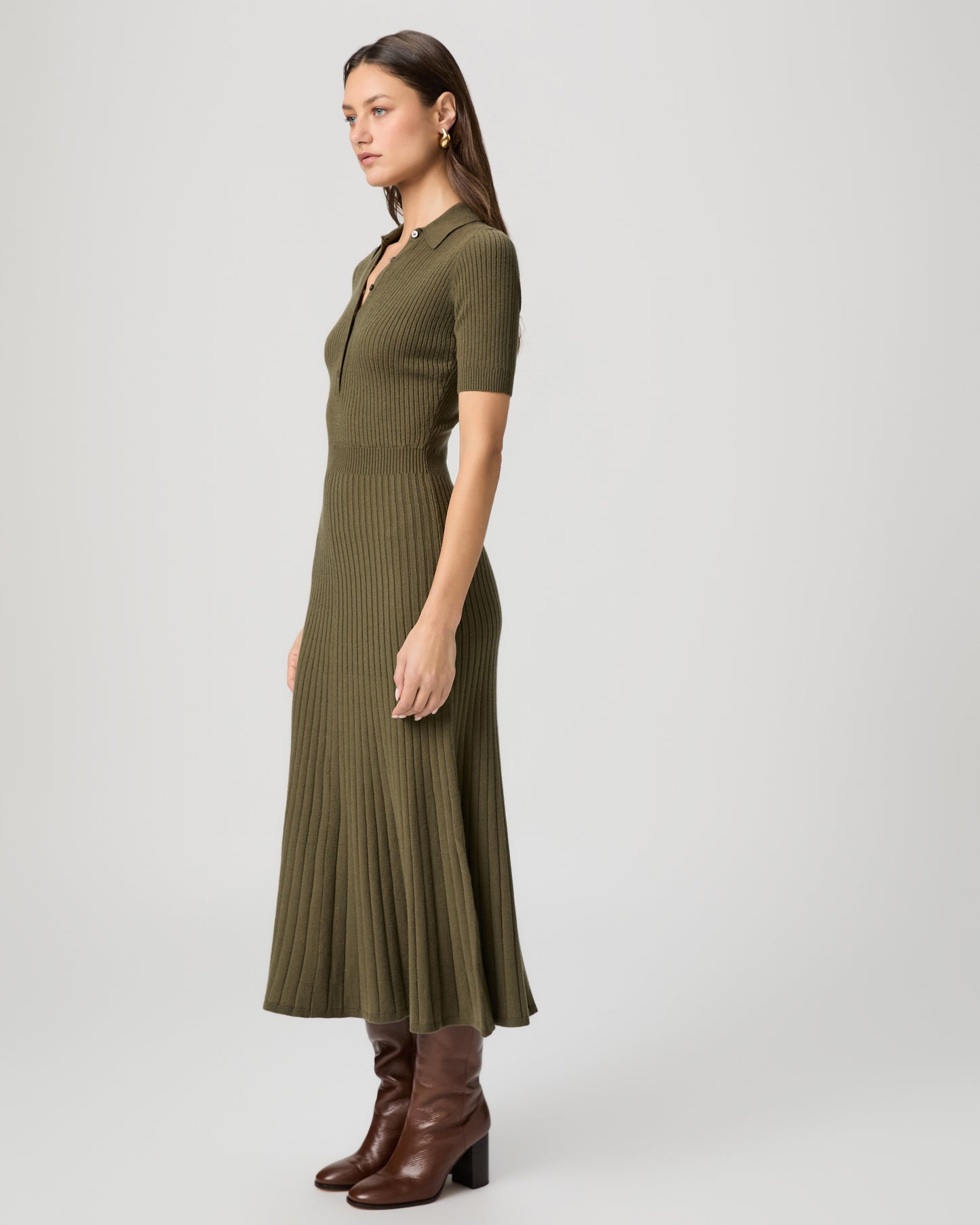 Mathilda Dress - Olive XXS
