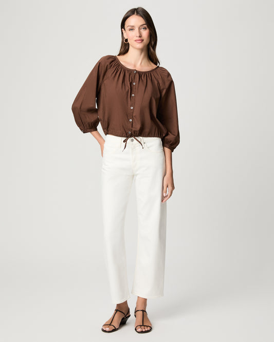 Rylann Ankle Straight Leg Jean - Tonal Ecru 23