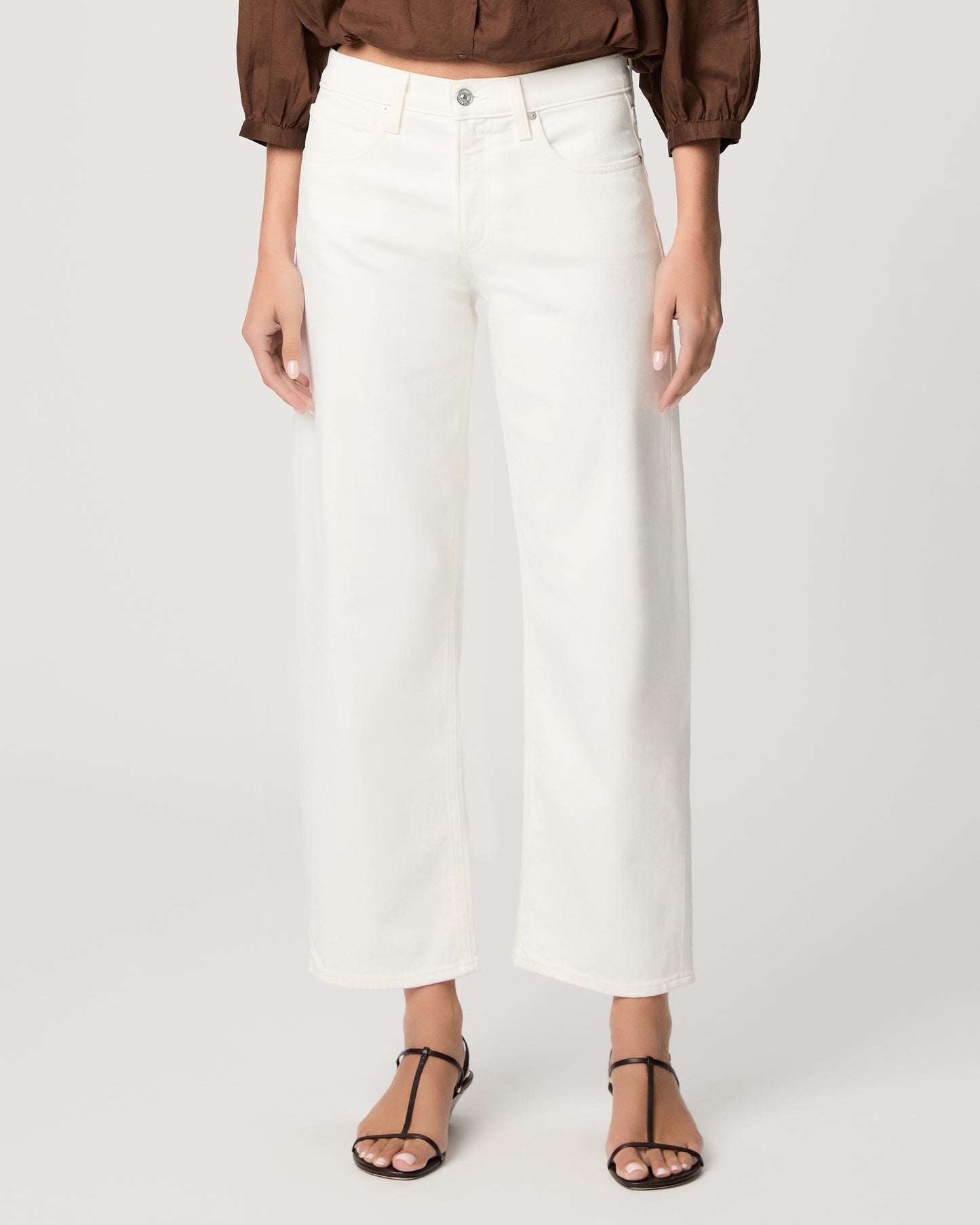 Rylann Ankle Straight Leg Jean - Tonal Ecru 23
