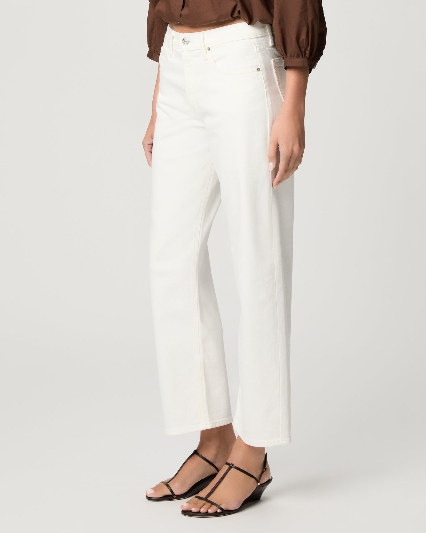 Rylann Ankle Straight Leg Jean - Tonal Ecru 23
