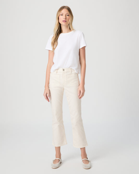 Mason Crop Bootcut - Tonal Stripe 23