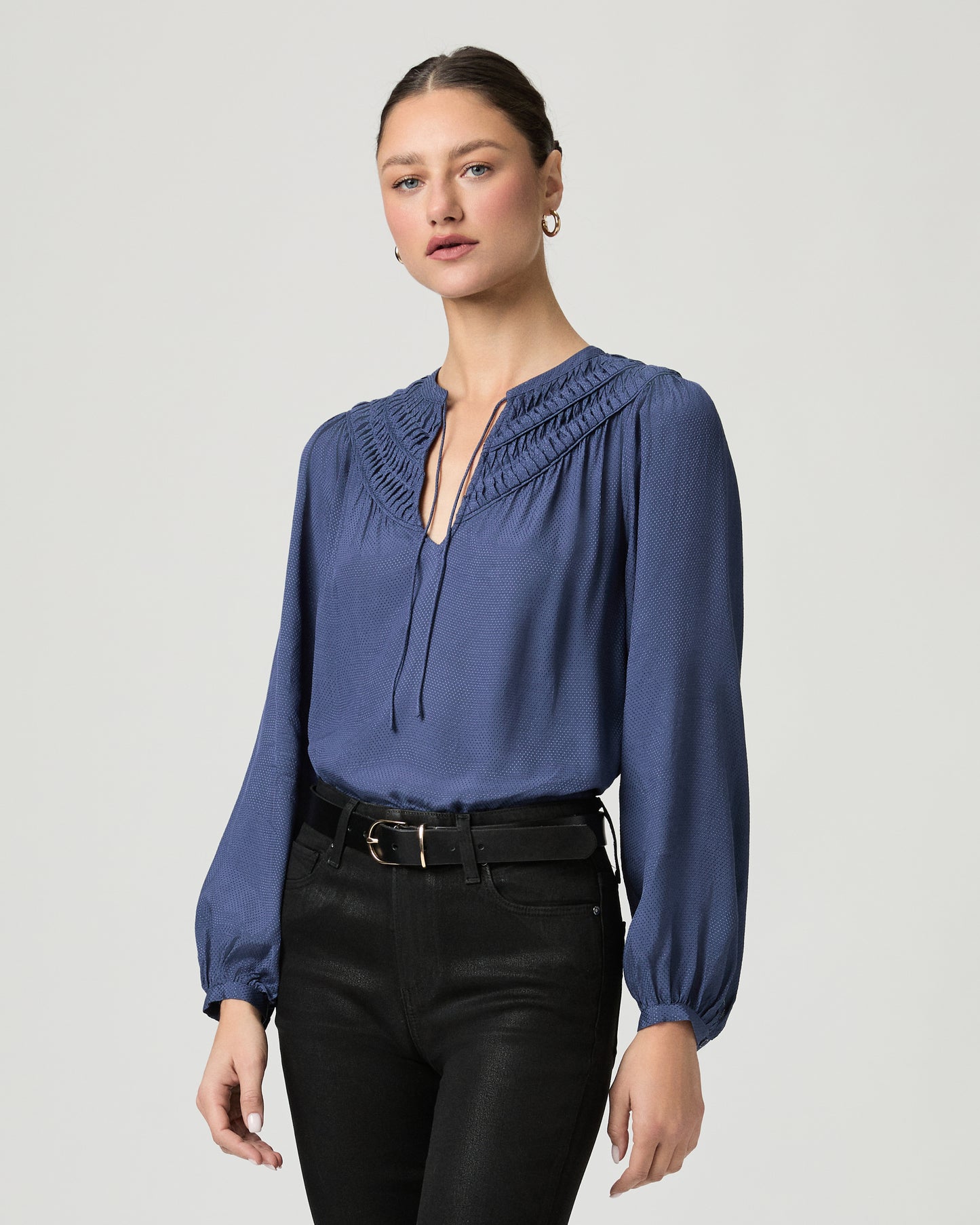 Milani Blouse - Pale Sapphire XXS