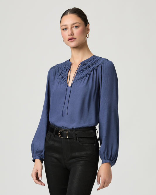 Milani Blouse - Pale Sapphire XXS