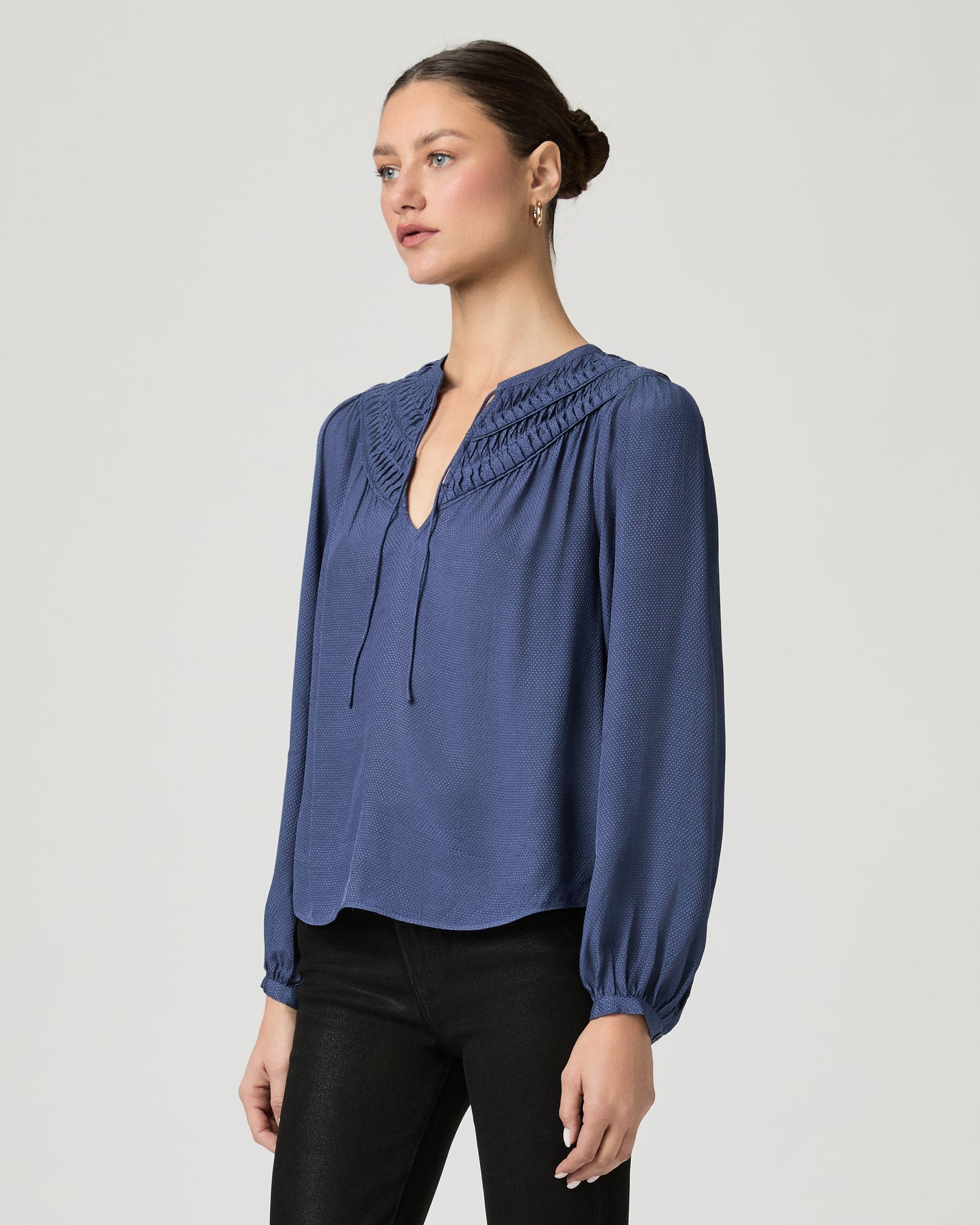Milani Blouse - Pale Sapphire XXS