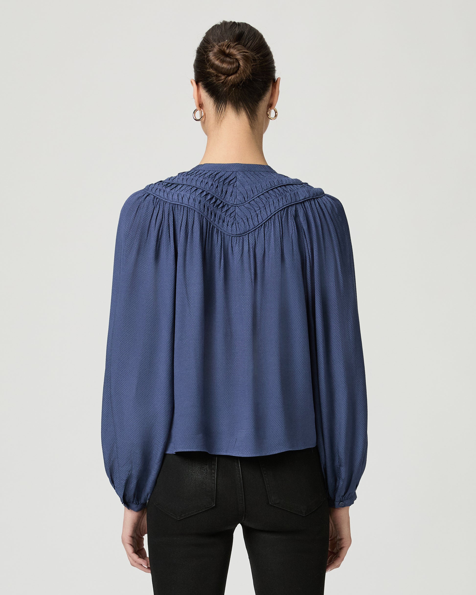 Milani Blouse - Pale Sapphire XXS