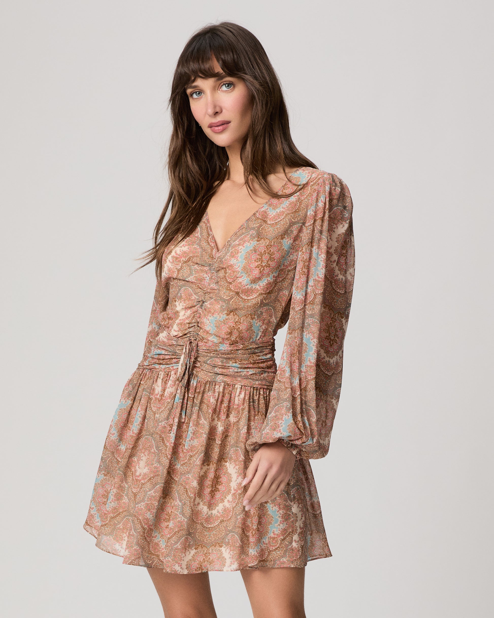 Lainey Dress - Surf Multi Silk 00
