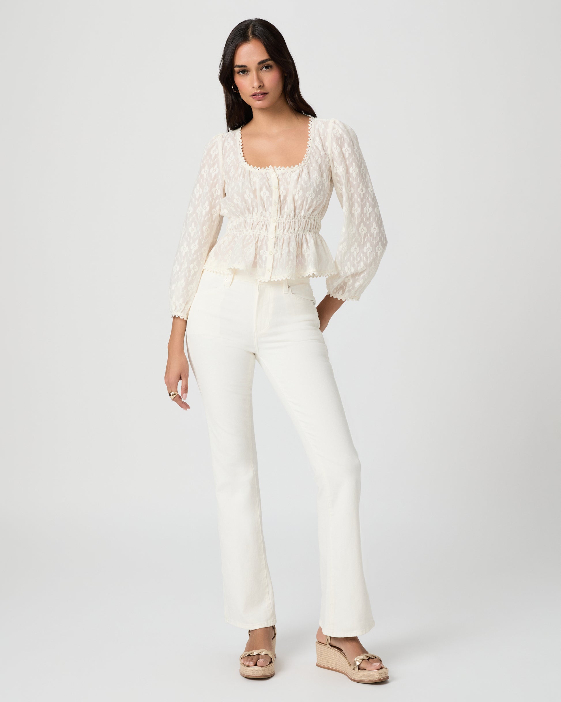 Jay Blouse - Antique White XXS