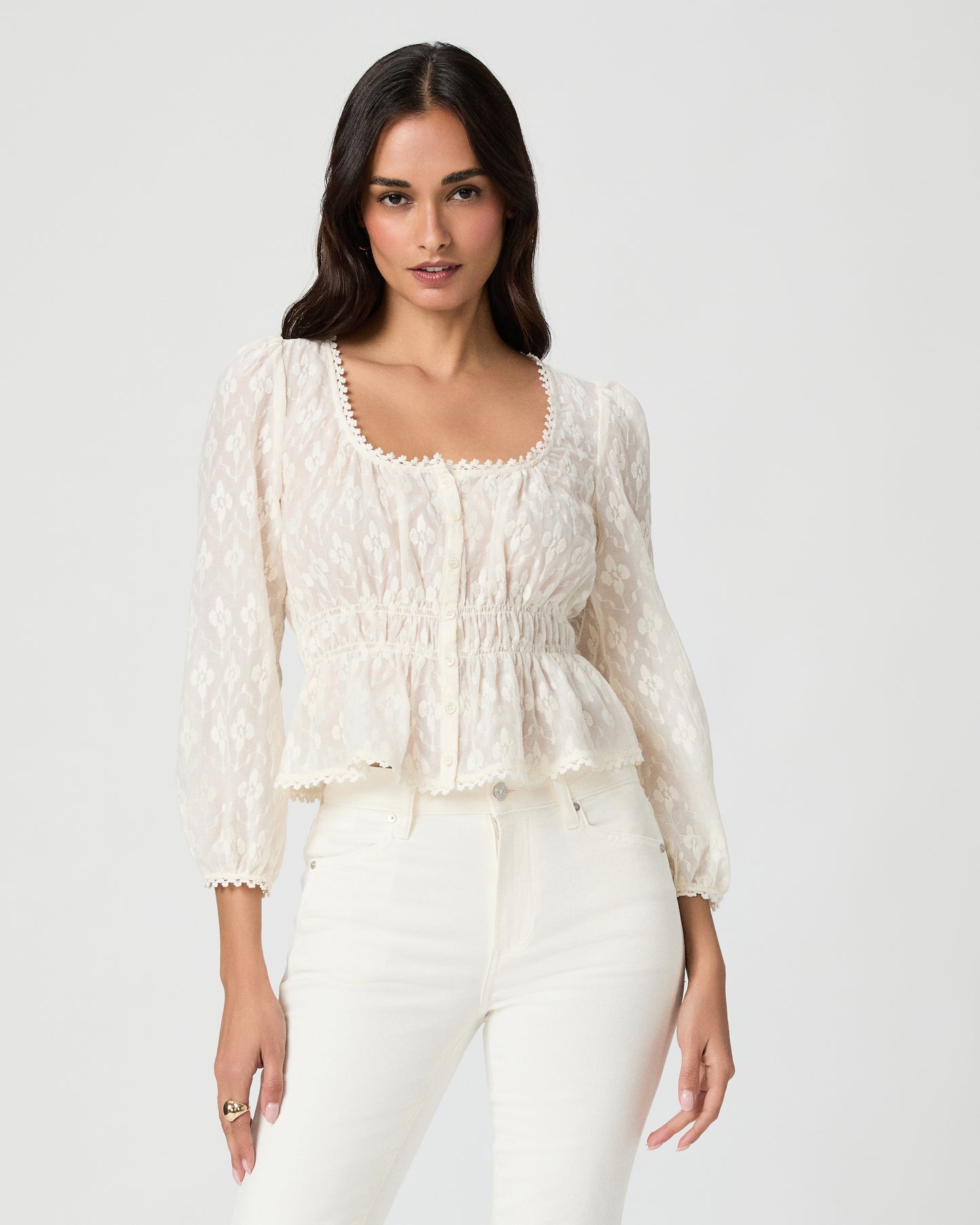 Jay Blouse - Antique White XXS