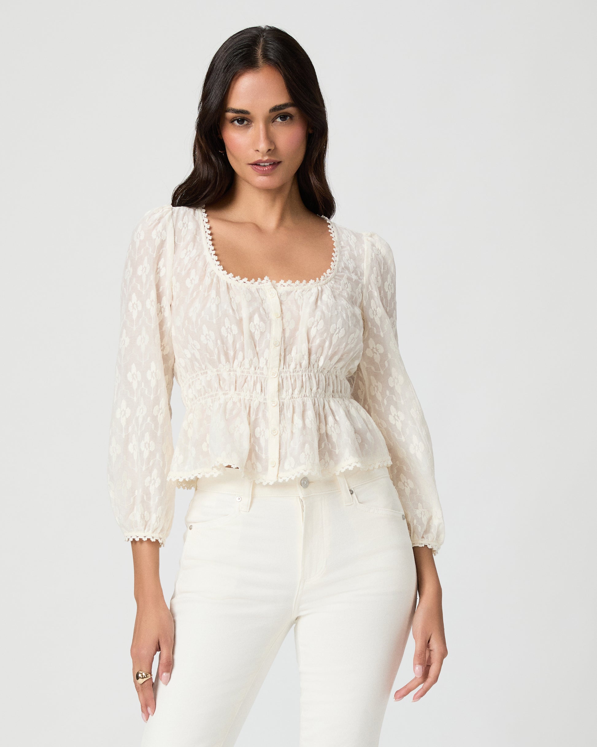 Jay Blouse - Antique White XXS