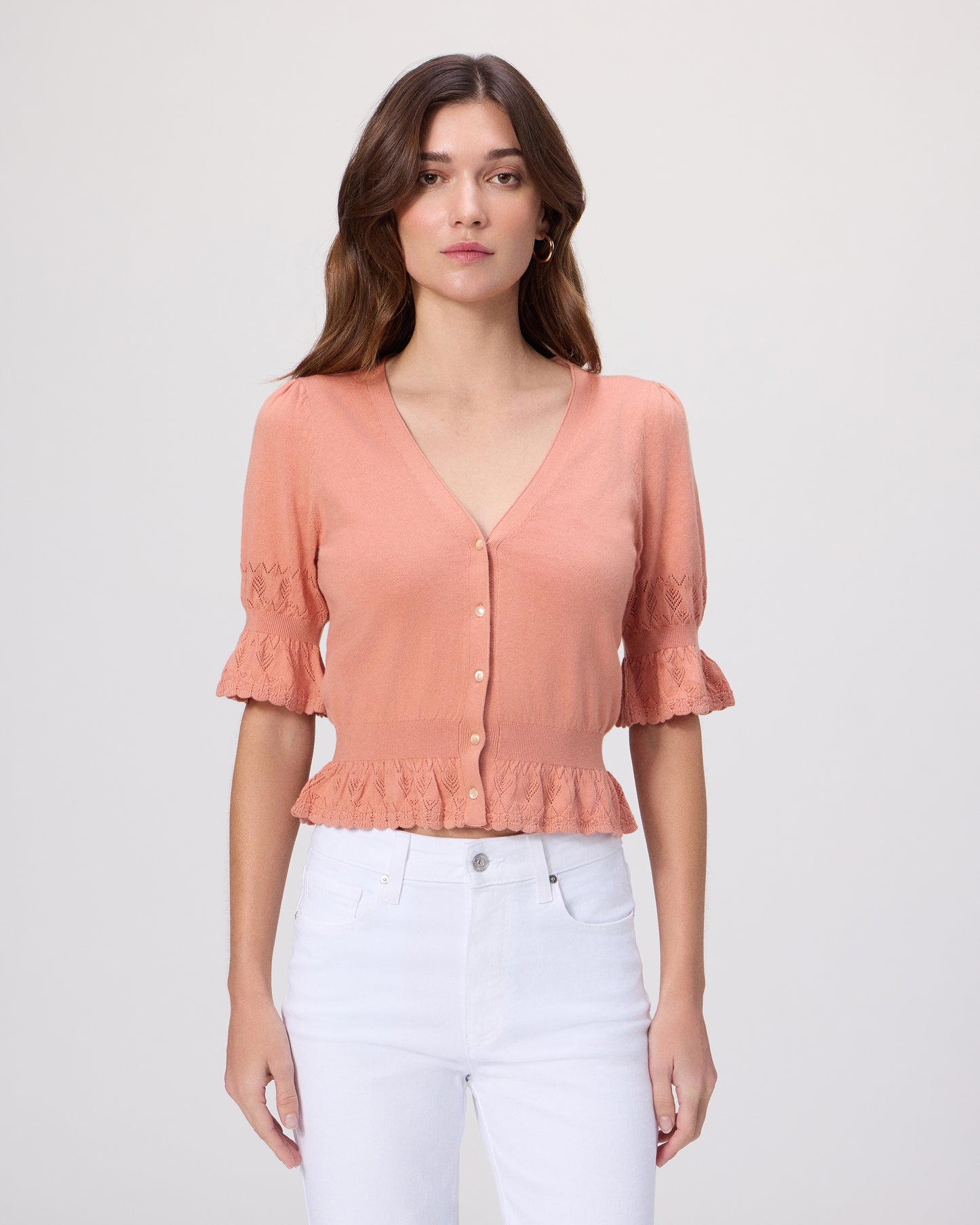 Vetra Cardigan - Peach Tea XXS